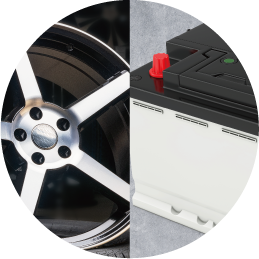 花リサイクル買取　アルミタイヤホイール・バッテリー